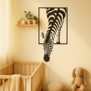 CIFbuy Modern Zebra Wall Art Black And White Animal Print Decor For Living Room Office Bedroom (TikTok, Temu Pick-up Service)