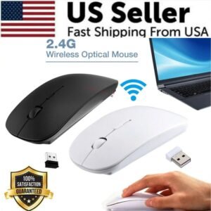 2.4GHz USB Wireless Optical Mouse Mice For Macbook Pro Air PC